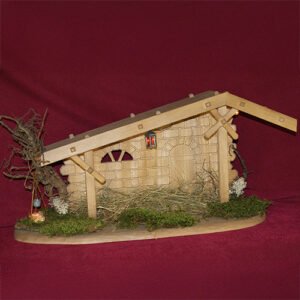 Krippenstall "geschnitzt"
