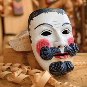 Holzmaske "Oberelsbacher Stroh-/Spiehmann"